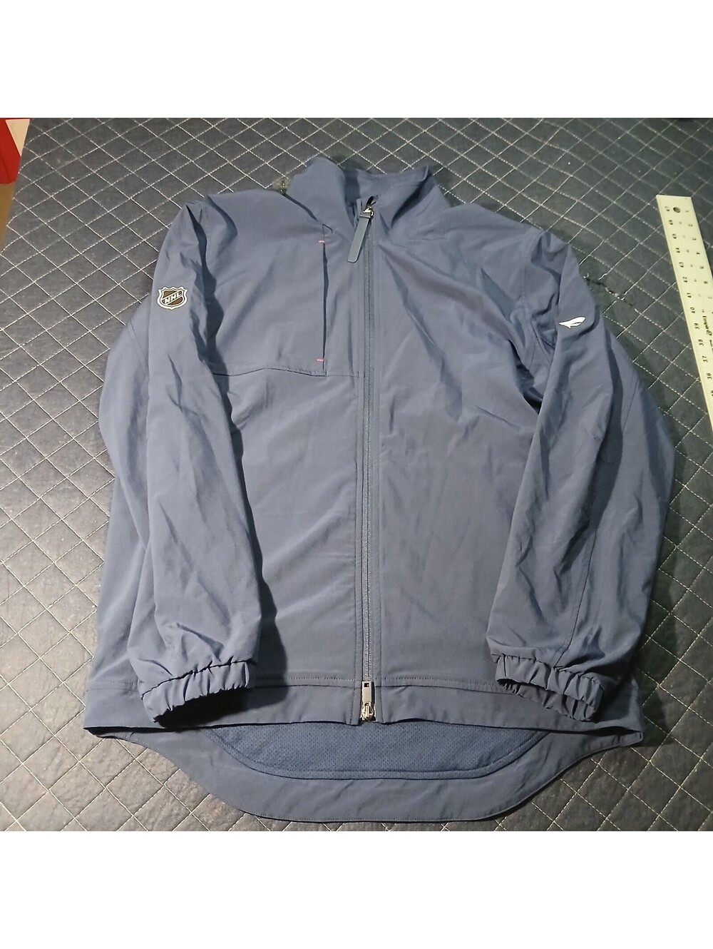 NHL Authentic Pro Blue Full Zip Jacket M Medium